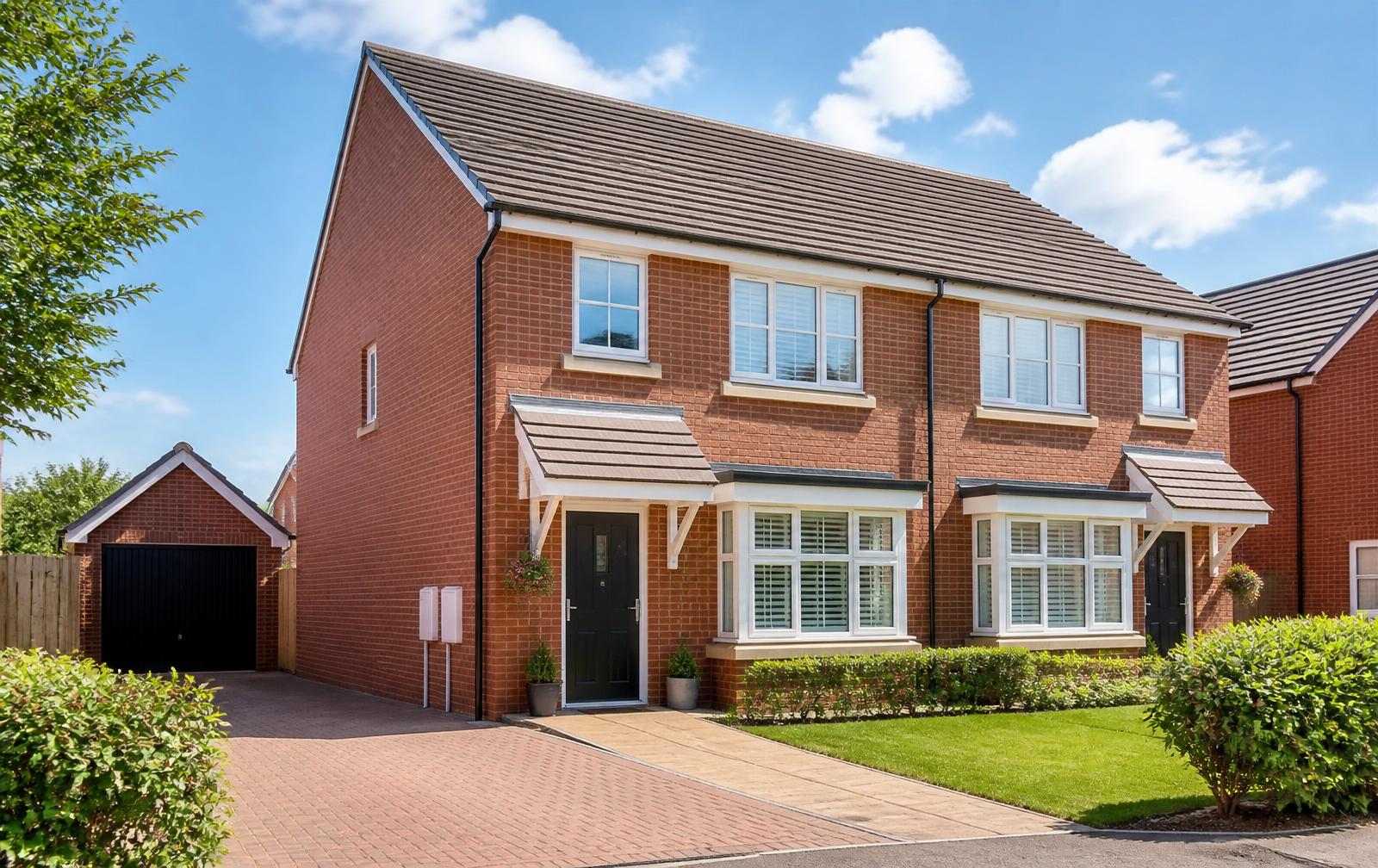 A modern British semi-detached home